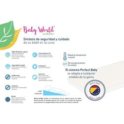 64376 COLCHON DE CUNA BABY FRESS 115X55X10 BABY WORLD  Naturalia & Poligón. MOBILIARIO Y DECORACION PARA BEBE - COLCHONES .