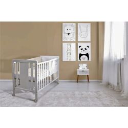 99A1013Cuna Lateral abatible OSITO IKID. MOBILIARIO Y DECORACION PARA BEBE - CUNAS . Color Blanco. 