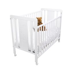 99A1013Cuna Lateral abatible OSITO IKID. MOBILIARIO Y DECORACION PARA BEBE - CUNAS . Color Blanco. 