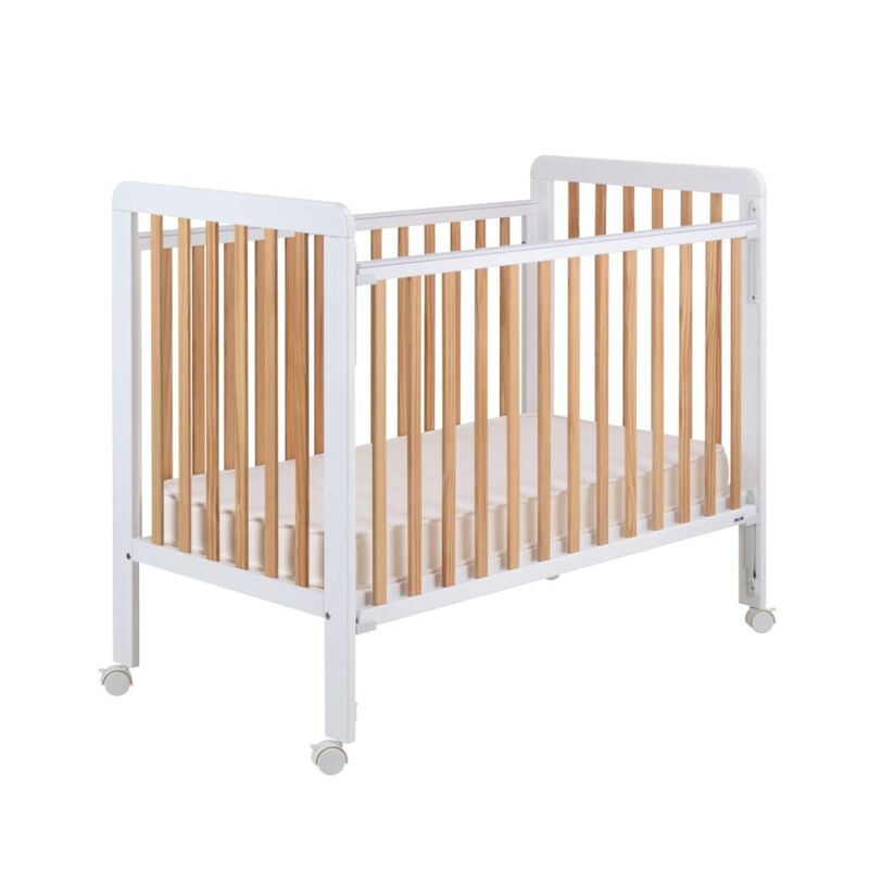 Cuna lateral abatible BARI blanca-natural de Ikid. MOBILIARIO Y DECORACION PARA BEBE - CUNAS . Color NATURAL. Cuna lateral abatible BARI blanca-natural de Ikid. MOBILIARIO Y DECORACION PARA BEBE - CUNAS . Color NATURAL.