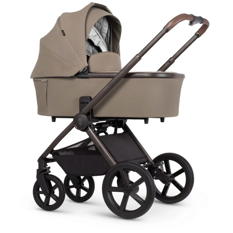 COCHE BEBE DUO Venicci Upline 2. COCHECITOS-CARRICOCHES PARA BEBE DE DOS PIEZAS . Color TAUPE. 