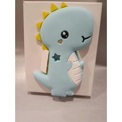 10978 MORDEDOR SILICONA DINO GAMBERRITOS. JUGUETES PARA BEBE - PRIMEROS SONAJEROS . Color Azul. 