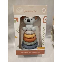 10987 JUEGO DIDACTICO SILICONA GAMBERRITOS. JUGUETES PARA BEBE - PRIMEROS APILABLES Y ENCAJABLES . Color 0. 