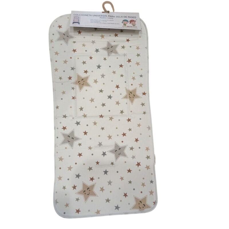 10992 COLCHONETA UNIVERSAL MULTICOLOR GAMBERRITOS. COCHECITOS-CARRICOCHES PARA BEBE SACOS Y TEXTILES COLCHONETAS SILLAS DE PASEO