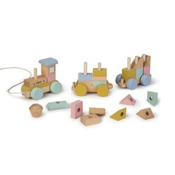 3341 Tren de madera Saro. JUGUETES PARA BEBE - DE MADERA APILABLES Y ENCAJABLES PRIMEROS . Color 0. 