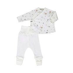 1CLI17 CONJ ALG ORGANICO JUBON HOJAS POLAINA SONPETIT. ROPA PARA BEBES ,PREMAMA Y COLEGIAL - DE 0 5 AÑOS INFANTIL VERANO