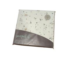 T50.H.17 Tríptico de minicuna 50* 80 hojas algodón orgánico sonpetit. MOBILIARIO Y DECORACION PARA BEBE - MINICUNAS SERONES ROPA
