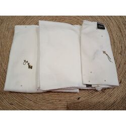 Pt.coPack de tres toallitas cometa sonpetit. COCHECITOS-CARRICOCHES PARA BEBE SACOS Y TEXTILES MUSELINAS GASAS PUERICULTURA