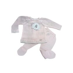 40400 Conjunto de punto blanco Visi. ROPA PARA BEBES ,PREMAMA Y COLEGIAL - DE 0 5 AÑOS INFANTIL VERANO Conjuntos Punto . Color
