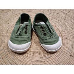 4520E INGLES BAREFOOT ENZIMATICO OLIVA NATURAL WOLD. ZAPATOS PARA BEBE - ZAPATILLAS DE LONETAS CALZADO NIÑA NIÑO . CALZADO 19. 