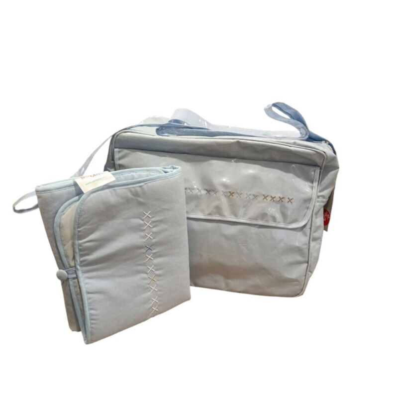 BOLSO MATERNAL CON CAMBIADOR PLASTIFICADO COIMASA 1550. OUTLET - PUERICULTURA COCHECITOS-CARRICOCHES PARA BEBE SACOS Y TEXTILES
