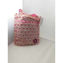 BOLSO ASAS CON CORAZONES Y MARGARITAS  LAKEN. COCHECITOS-CARRICOCHES PARA BEBE SACOS Y TEXTILES BOLSOS ,TALEGAS MALETAS OUTLET
