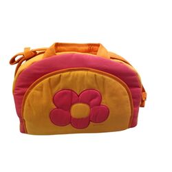BOLSO  MALETA CON FLOR ALONDRA. COCHECITOS-CARRICOCHES PARA BEBE SACOS Y TEXTILES BOLSOS ,TALEGAS MALETAS OUTLET PUERICULTURA .