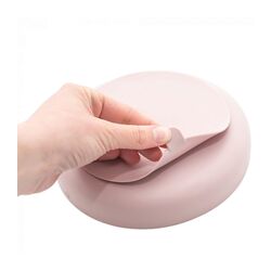 009 Vajilla 5 piezas silicona Olmitos. PUERICULTURA Y COMPLEMENTOS PARA BEBES - COMIDA VAJILLAS CUBIERTOS . Color Rosa. 