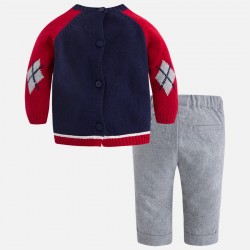 Conjunto 2535 de bebé niño con jersey y pantalón largo mayoral