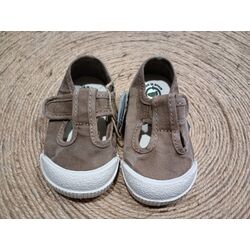 4521E SANDALIA BAREFOOT ENZIMATICO BEIGE ENZ   NATURAL WOLD. ZAPATOS PARA BEBE - CALZADO NIÑA NIÑO ZAPATILLAS DE LONETAS .
