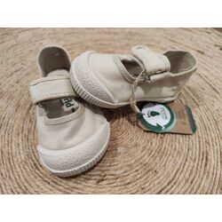 4522 MERCEDES BAREFOOT TINTADO SAND NATURAL WOLD. ZAPATOS PARA BEBE - ZAPATILLAS DE LONETAS CALZADO NIÑA NIÑO . CALZADO 19. 