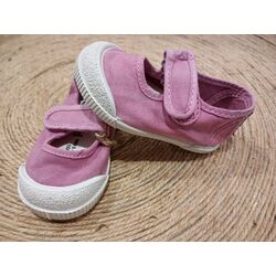 4522E MERCEDES BAREFOOT ENZIMATICO ROSA ENZERADO  NATURAL WOLD. ZAPATOS PARA BEBE - CALZADO NIÑA ZAPATILLAS DE LONETAS . CALZADO