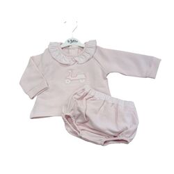 41128 CONJUNTO RANITA CUELLO VOLANTE AIRE BABIDU. ROPA PARA BEBES ,PREMAMA Y COLEGIAL - DE 0 5 AÑOS INVIERNO Conjuntos Ranita .