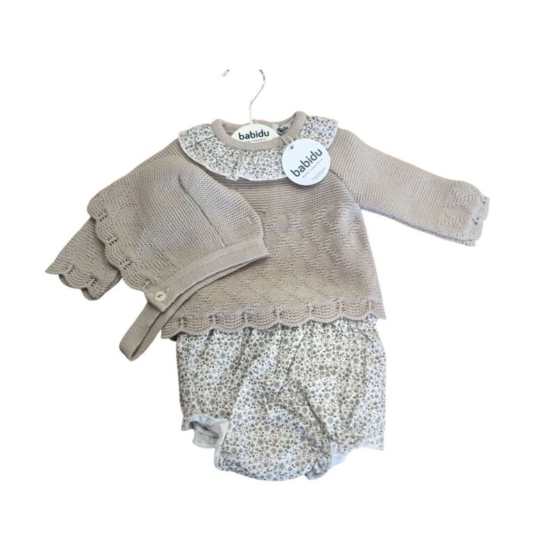 41803 CONJUNTO PUNTO ESCARCHA BABIDU. ROPA PARA BEBES ,PREMAMA Y COLEGIAL - DE 0 5 AÑOS INVIERNO Conjuntos Ranita . TALLAS 3
