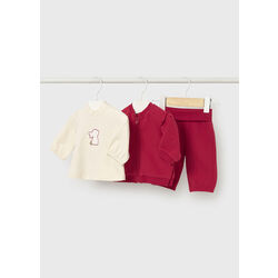 2607 Chándal 3 piezas felpa perchada recién nacida mayoral. ROPA PARA BEBES ,PREMAMA Y COLEGIAL - DE 0 5 AÑOS INVIERNO NIÑA