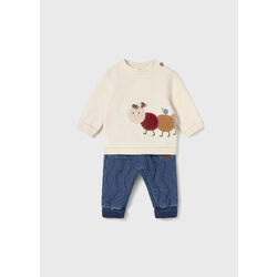 2584 Conjunto de dos piezas vaquero mayoral. ROPA PARA BEBES ,PREMAMA Y COLEGIAL - DE 0 5 AÑOS INVIERNO NIÑO Conjuntos NIÑA