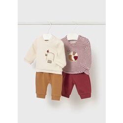 2621 Conjunto 4 piezas animalitos recién nacido ambar mayoral. ROPA PARA BEBES ,PREMAMA Y COLEGIAL - DE 0 5 AÑOS INVIERNO NIÑA