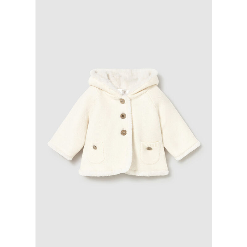 2333 Chaqueta tricot con pelo recién nacida mayoral. ROPA PARA BEBES ,PREMAMA Y COLEGIAL - DE 0 5 AÑOS INVIERNO NIÑO Jerseys