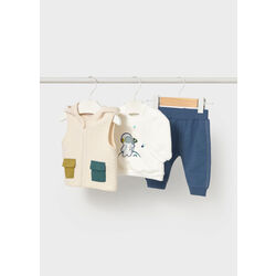 2640 Conjunto chaleco tres piezas recién nacido mayoral. ROPA PARA BEBES ,PREMAMA Y COLEGIAL - DE 0 5 AÑOS INVIERNO Chandal NIÑA