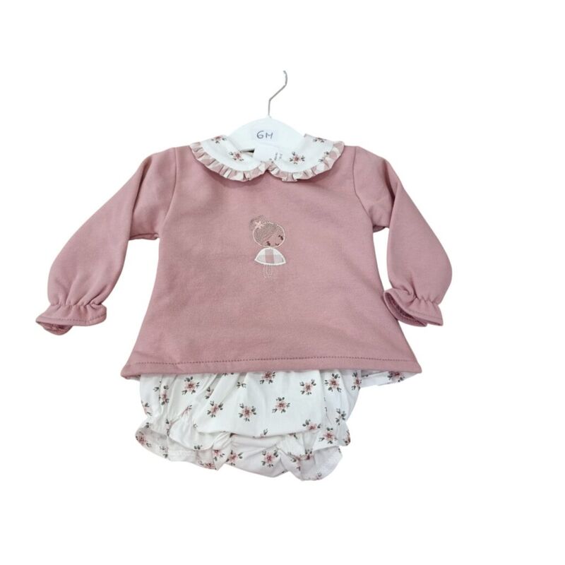 31696 Conjunto de sudadera con ranita niña Tony. ROPA PARA BEBES ,PREMAMA Y COLEGIAL - DE 0 5 AÑOS INVIERNO NIÑA Conjuntos