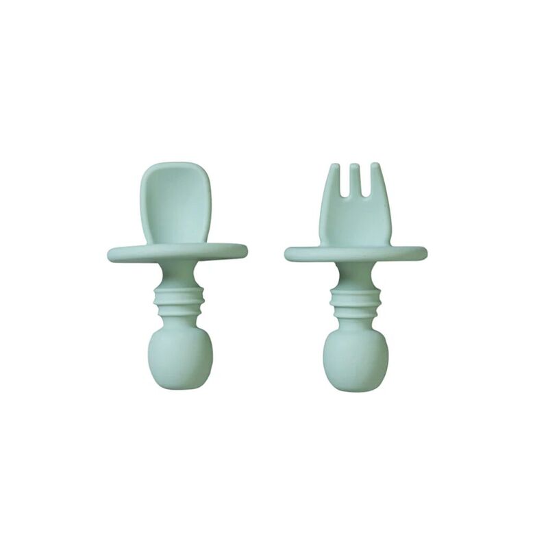 Cubiertos antiahogo de iniciación "Nordic" 17471  SARO. PUERICULTURA Y COMPLEMENTOS PARA BEBES - COMIDA VAJILLAS CUBIERTOS .