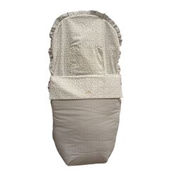 Saco  silla basic desenfundable 501 gris cuadro 59 gris artesanía Chari. COCHECITOS-CARRICOCHES PARA BEBE SACOS Y TEXTILES SILLA