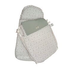 SACO 3 usos 510 verde artesanía Chari. COCHECITOS-CARRICOCHES PARA BEBE SACOS Y TEXTILES DE CAPAZO SOBRE PUNTO . Color Verde. 