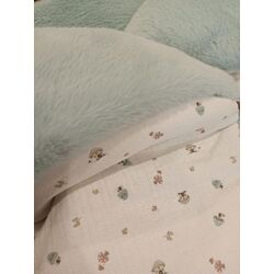 4900MOPAUL-A SACO ARRULLO PAUL CON MOUTON AZUL UZTURRE. COCHECITOS-CARRICOCHES PARA BEBE SACOS Y TEXTILES DE SOBRE PUNTO CAPAZO