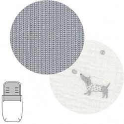 56177 SACO CAPAZO + COLCHONETA PUPPY GRIS 35x80x6 CM   cambrass. COCHECITOS-CARRICOCHES PARA BEBE SACOS Y TEXTILES DE CAPAZO