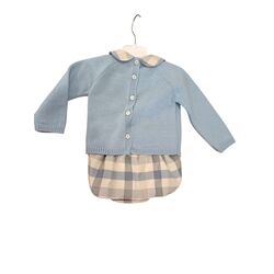 C7110 Conjunto de punto bebe celeste Cucadas. ROPA PARA BEBES ,PREMAMA Y COLEGIAL - DE 0 5 AÑOS INVIERNO NIÑO Conjuntos . TALLAS