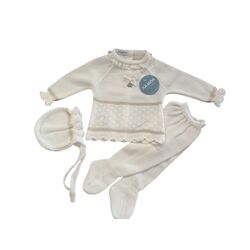 25542 CONJUNTO 3 PIEZAS ROMBOS VASTAS JULIANA. ROPA PARA BEBES ,PREMAMA Y COLEGIAL - DE 0 5 AÑOS INVIERNO Conjuntos Punto .