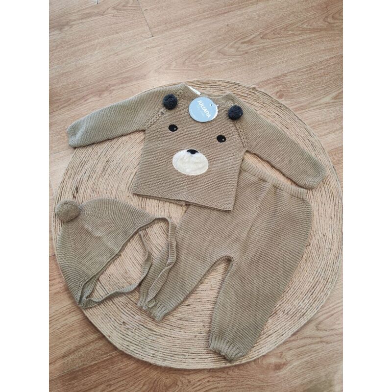 25554 CONJUNTO 3 PIEZAS PANTALÓN CARA OSO SIN PIE JULIANA. ROPA PARA BEBES ,PREMAMA Y COLEGIAL - DE 0 5 AÑOS INVIERNO Conjuntos