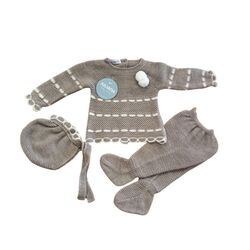 25563 CONJUNTO 3 PIEZAS RECOGIDAD PASACINTAS VISON JULIANA. ROPA PARA BEBES ,PREMAMA Y COLEGIAL - DE 0 5 AÑOS INVIERNO Conjuntos