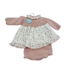 25673 JESUSITO PUNTO FLORECITAS GORRO JULIANA. ROPA PARA BEBES ,PREMAMA Y COLEGIAL - DE 0 5 AÑOS INVIERNO Vestidos . TALLAS 1M. 