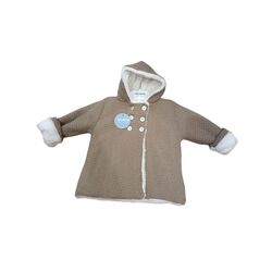 25703 ABRIGO PUNTO CUADRITOS FORRO JULIANA. ROPA PARA BEBES ,PREMAMA Y COLEGIAL - DE 0 5 AÑOS INVIERNO Abrigo . TALLAS 6 meses. 