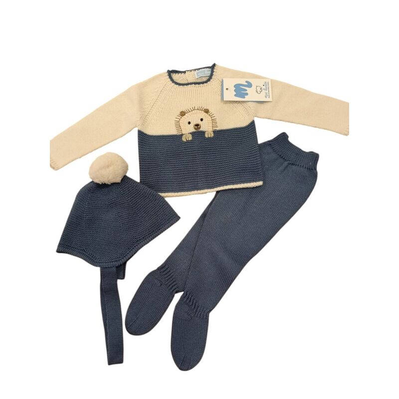 9813 Traje 3 pz canesú bordado erizo del bosque Mac ilusión. ROPA PARA BEBES ,PREMAMA Y COLEGIAL - DE 0 5 AÑOS INVIERNO 9813 Traje 3 pz canesú bordado erizo del bosque Mac ilusión. ROPA PARA BEBES ,PREMAMA Y COLEGIAL - DE 0 5 AÑOS INVIERNO