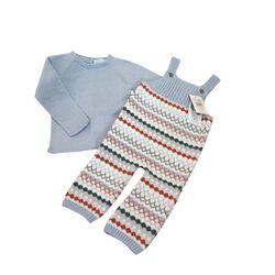 9868R Peto Jacquard  con jersey Mac  ilusión. ROPA PARA BEBES ,PREMAMA Y COLEGIAL - DE 0 5 AÑOS INVIERNO Conjuntos Punto Peleles