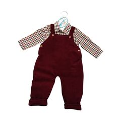 AB-41 CAMISA CUADROS MOD. NICOLAS CON PETO DE PANA  SARDON. ROPA PARA BEBES ,PREMAMA Y COLEGIAL - DE 0 5 AÑOS INVIERNO NIÑO
