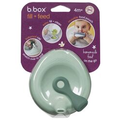 BB01039U Dispensador para purés reutilizable Fill + Feed - Sage INFANETO. PUERICULTURA Y COMPLEMENTOS PARA BEBES - COMIDA