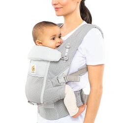 Ergobaby Mochila Portabebé Adapt - Malla SoftFlex™ Gris Perla. PUERICULTURA Y COMPLEMENTOS PARA BEBES - PORTEO LACTANCIA