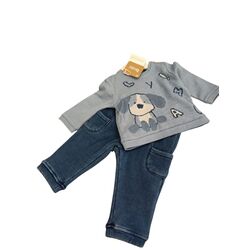 2583 Conjunto pantalón sudadera o perrito recién blue  nacido mayoral. ROPA PARA BEBES ,PREMAMA Y COLEGIAL - DE 0 5 AÑOS