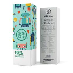 CBBK50SC The Kids Bottle - Short Circuit 500ml  COOLBOTTLES. ROPA PARA BEBES ,PREMAMA Y COLEGIAL - COLEGIO ,MANDILONES, MOCHILAS