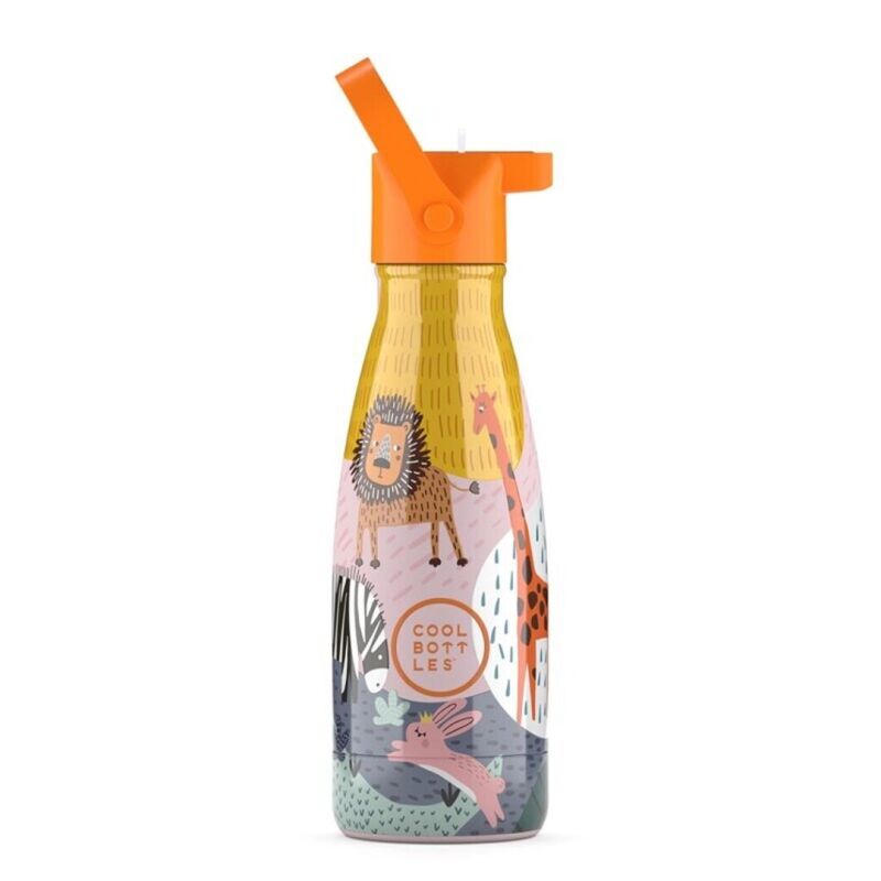 CBBK26SK The Kids Bottle - Savannah Kingdom 260ml  COOLBOTTLES. ROPA PARA BEBES ,PREMAMA Y COLEGIAL - COLEGIO ,MANDILONES,