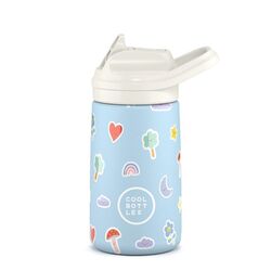 CBKD35RC The Kiddie Bottle - Rainbow Clouds 350ML COOLBOTTLES. ROPA PARA BEBES ,PREMAMA Y COLEGIAL - COLEGIO ,MANDILONES,